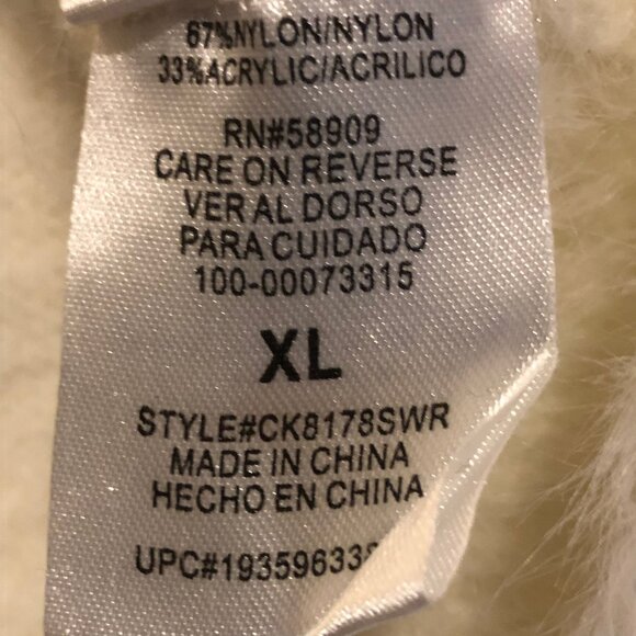 Copper Key Fuzzy Knit Sweater – Cozy Y2K Retro Revival (Women’s XL) - Picture 10 of 13